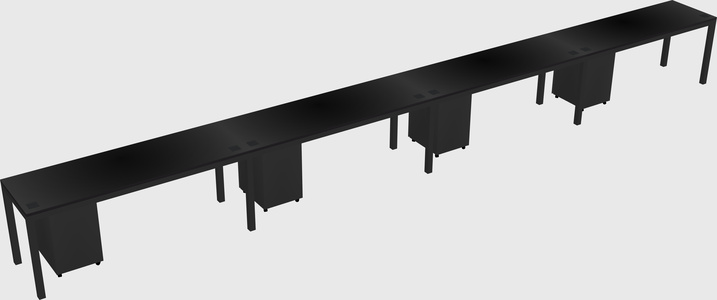 Rectangular desk