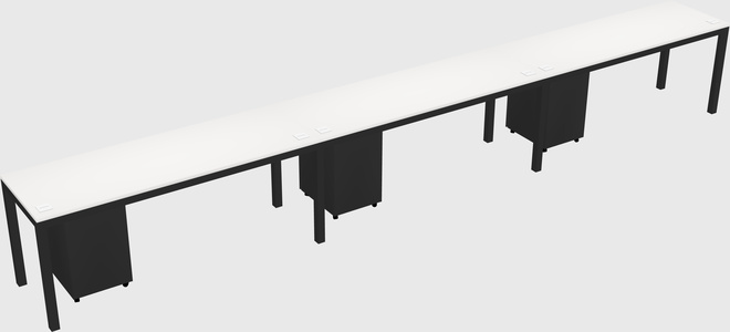 Rectangular desk