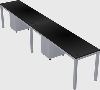 Rectangular desk