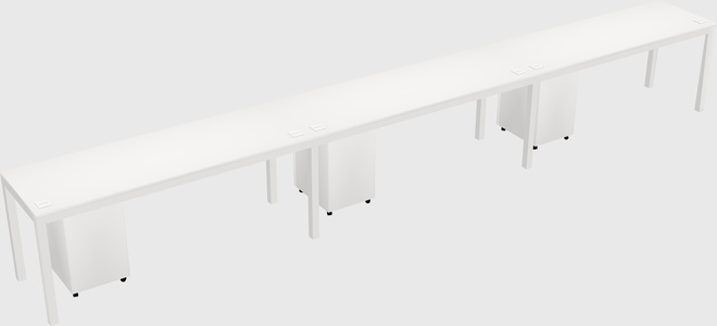 Rectangular desk