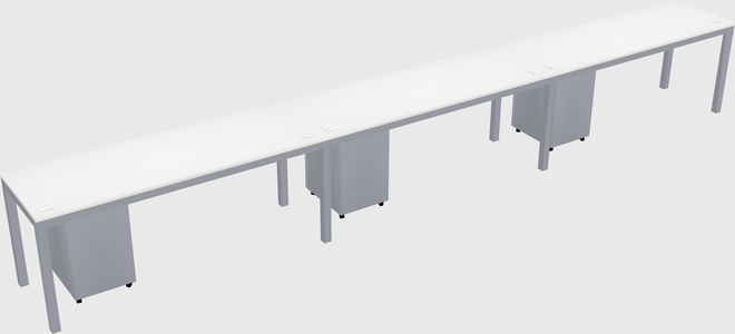 Rectangular desk