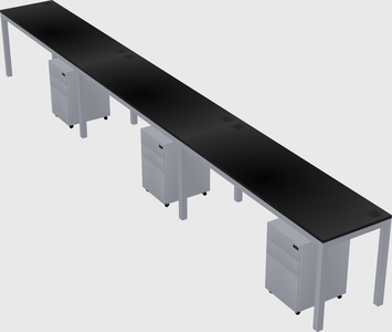 Rectangular desk