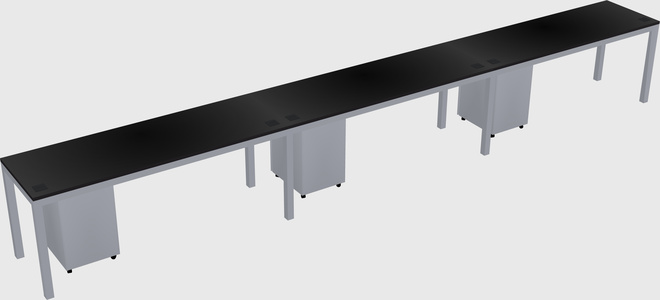 Rectangular desk