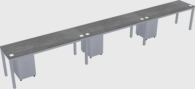 Rectangular desk