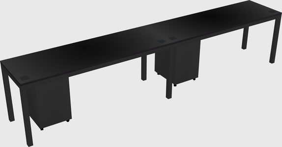 Rectangular desk
