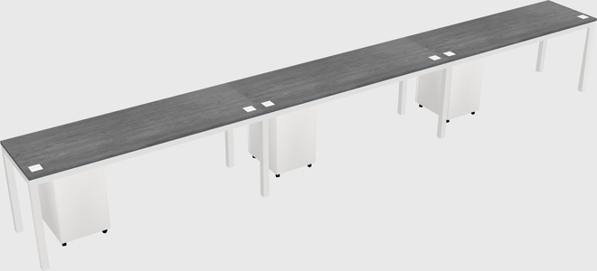 Rectangular desk