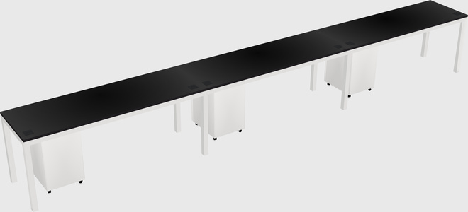 Rectangular desk
