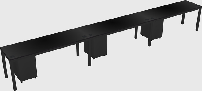 Rectangular desk
