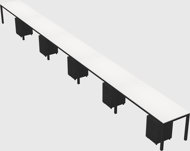 Rectangular desk