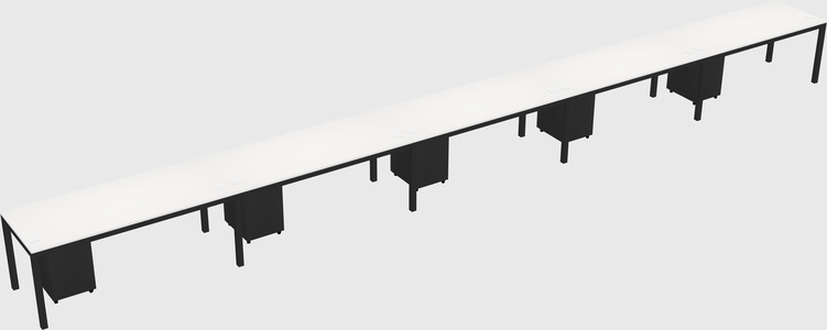 Rectangular desk