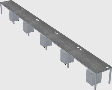 Rectangular desk