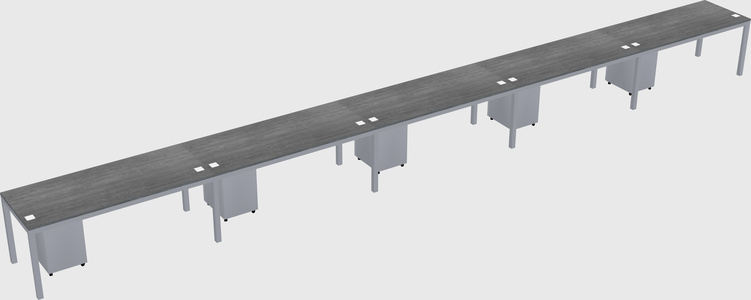 Rectangular desk