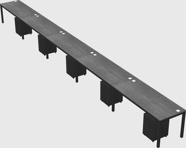 Rectangular desk