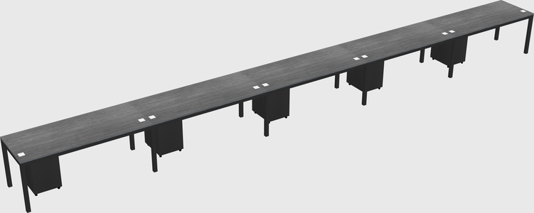 Rectangular desk