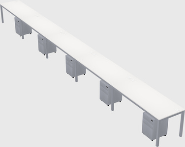 Rectangular desk
