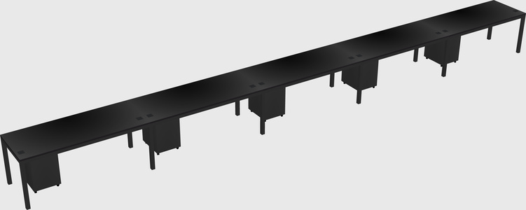 Rectangular desk