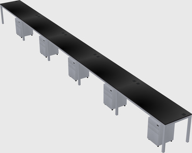 Rectangular desk