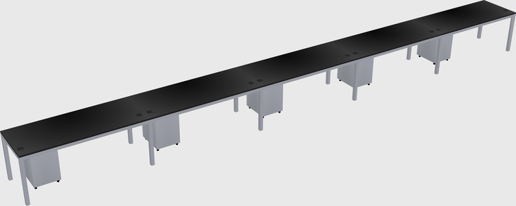 Rectangular desk