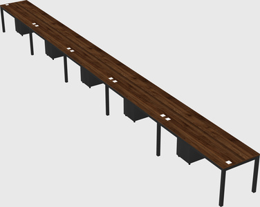 Rectangular desk
