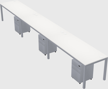 Rectangular desk