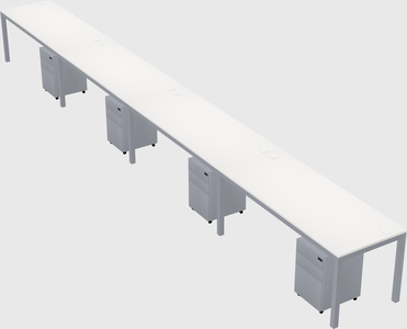 Rectangular desk