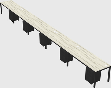 Rectangular desk