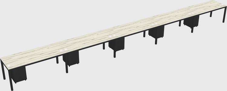 Rectangular desk