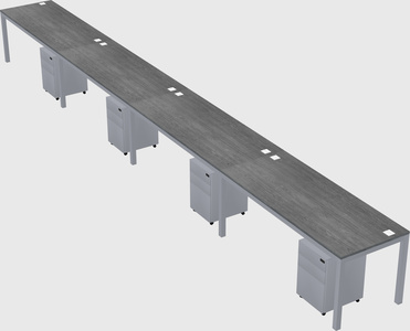 Rectangular desk