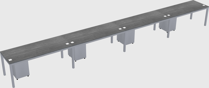 Rectangular desk