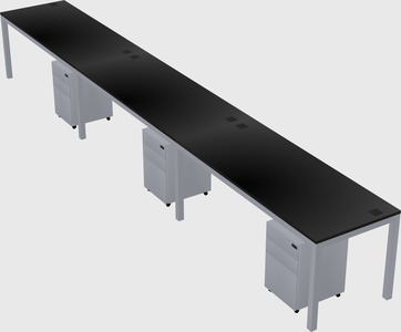 Rectangular desk