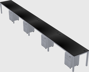 Rectangular desk