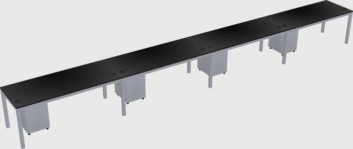 Rectangular desk