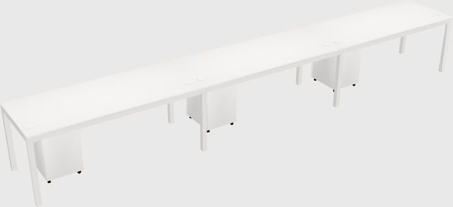 Rectangular desk