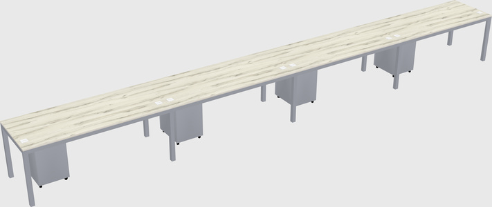 Rectangular desk