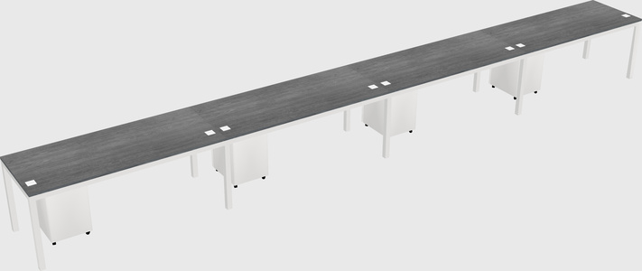 Rectangular desk