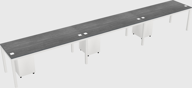 Rectangular desk