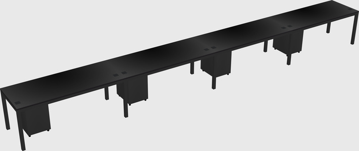 Rectangular desk