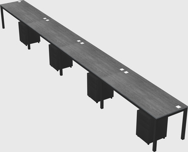 Rectangular desk