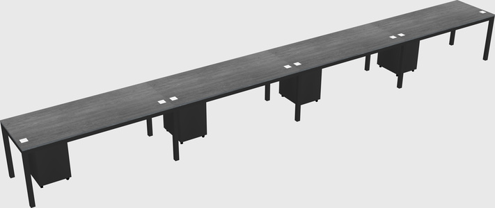 Rectangular desk