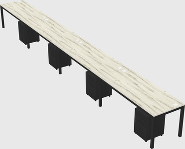 Rectangular desk