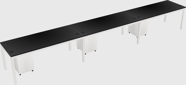 Rectangular desk