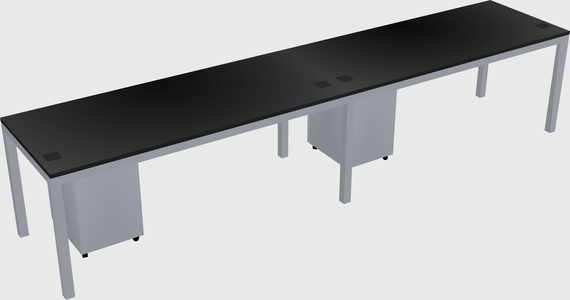 Rectangular desk