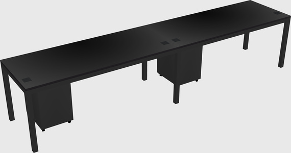 Rectangular desk