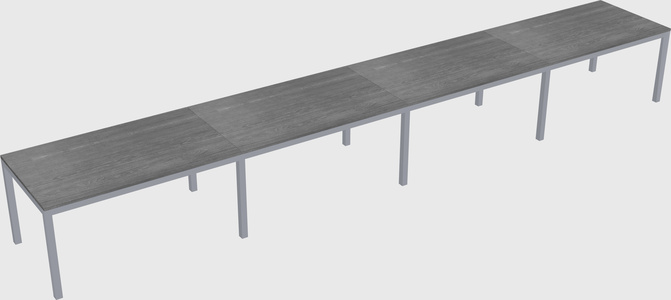 Rectangular desk