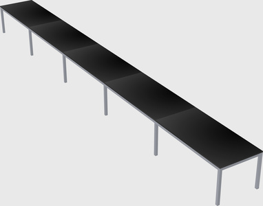 Rectangular desk