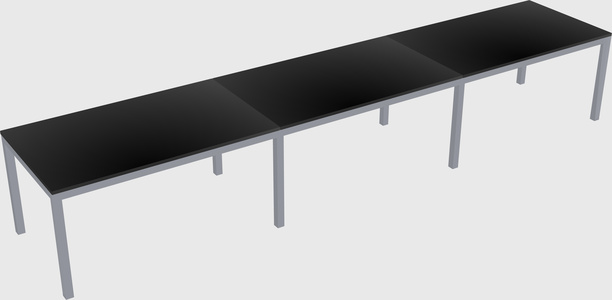 Rectangular desk