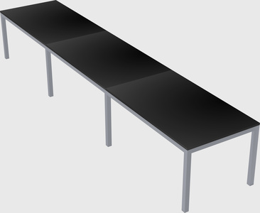 Rectangular desk