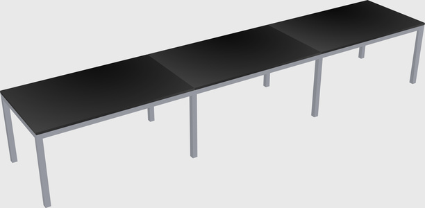 Rectangular desk