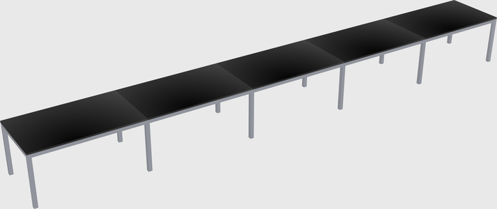 Rectangular desk