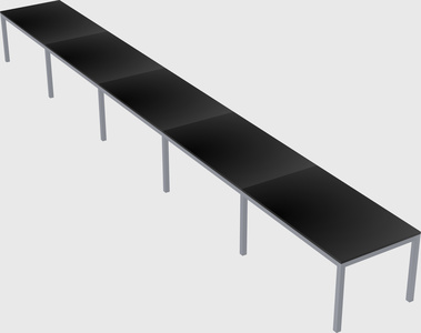 Rectangular desk
